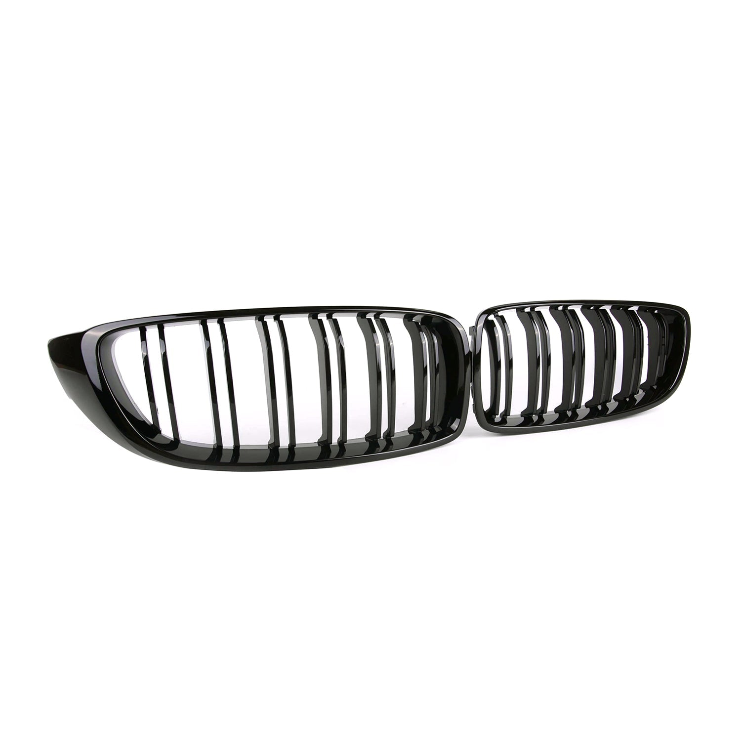 BMW F80 M3, F82/F83 M4 & F32/F33/F36 4 Series Gloss Black Double Slat Front Grilles