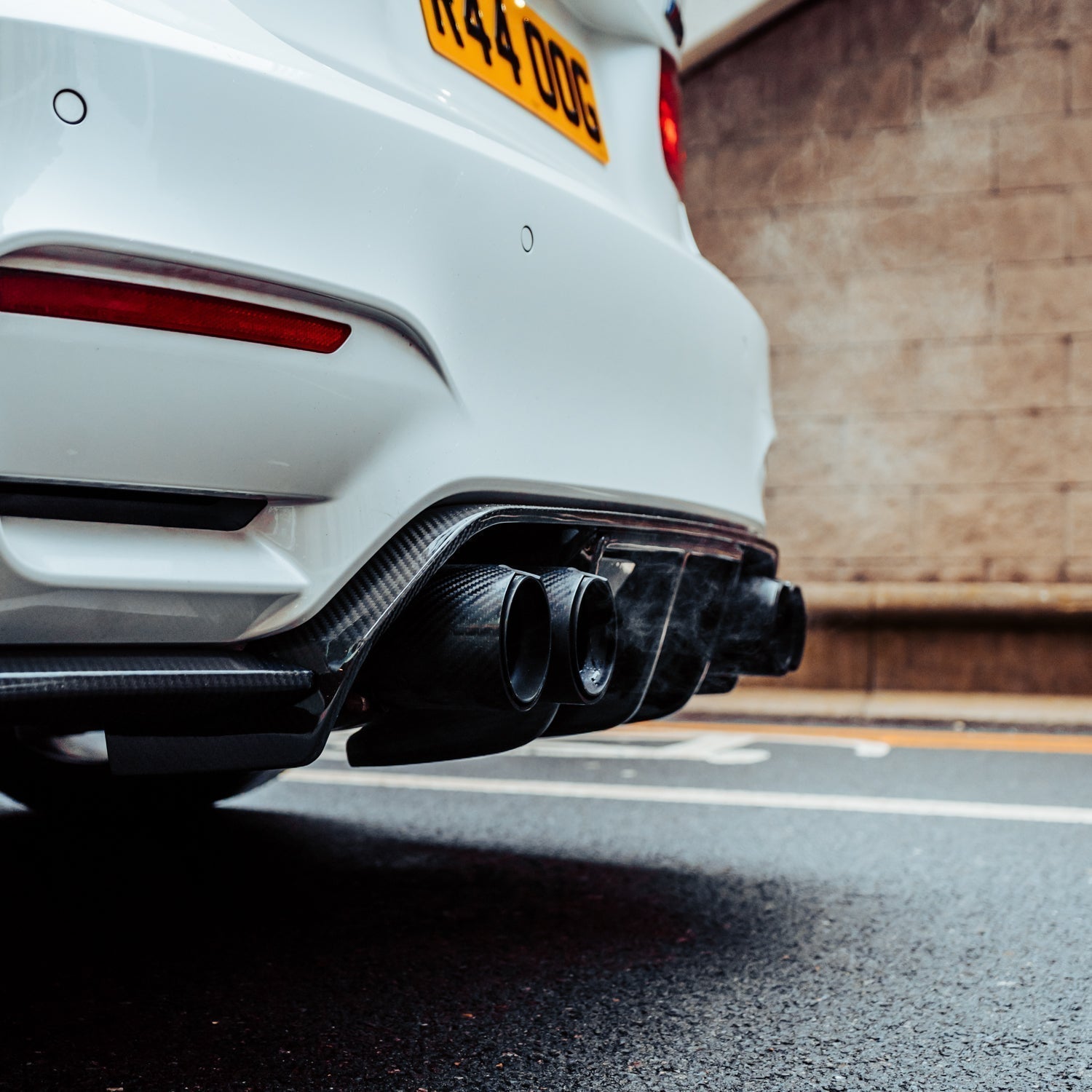 BMW F80 M3 & F82/F83 M4 Pre Preg Carbon Fibre Aggressive 3 Piece Rear Diffuser