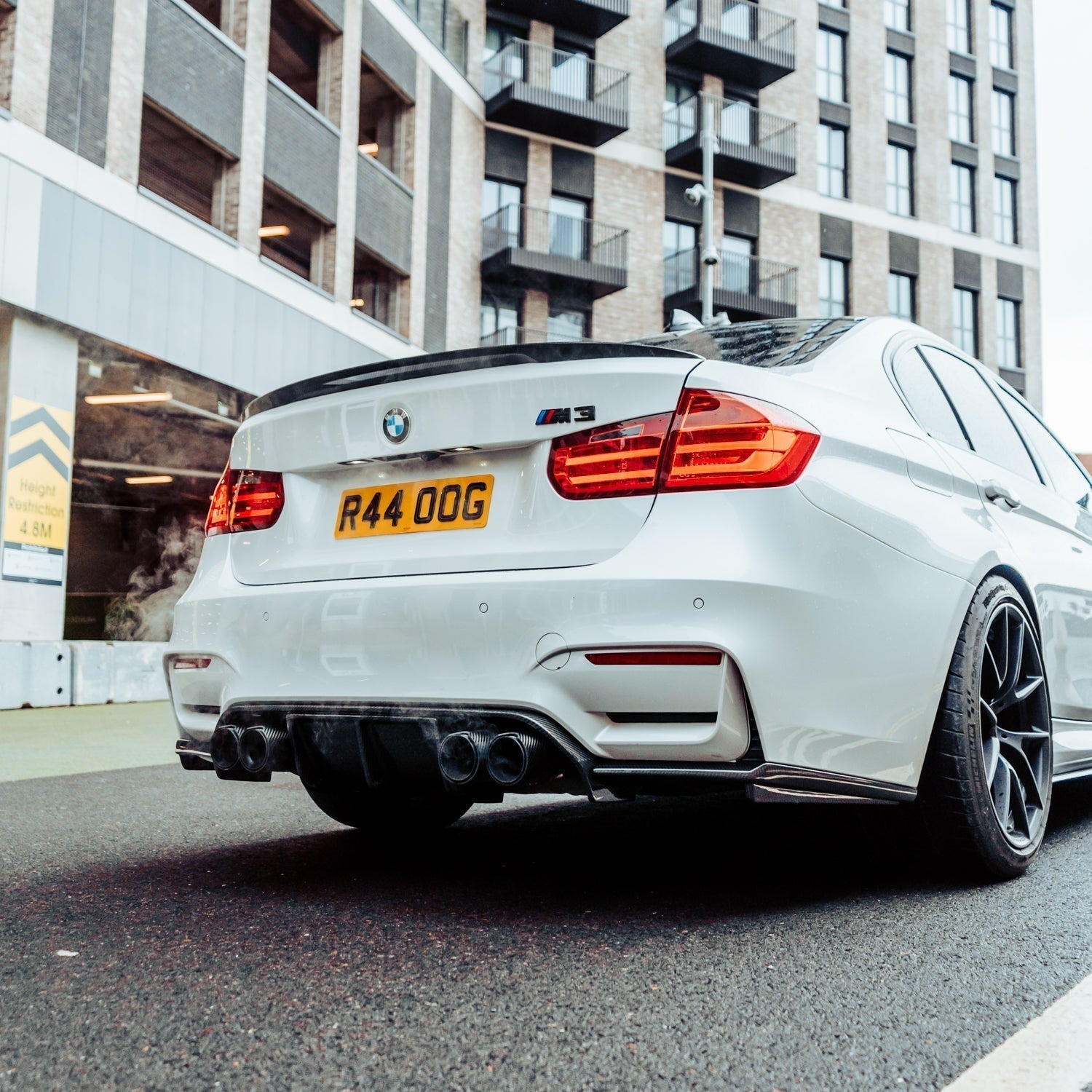 BMW F80 M3 & F82/F83 M4 Pre Preg Carbon Fibre Aggressive 3 Piece Rear Diffuser