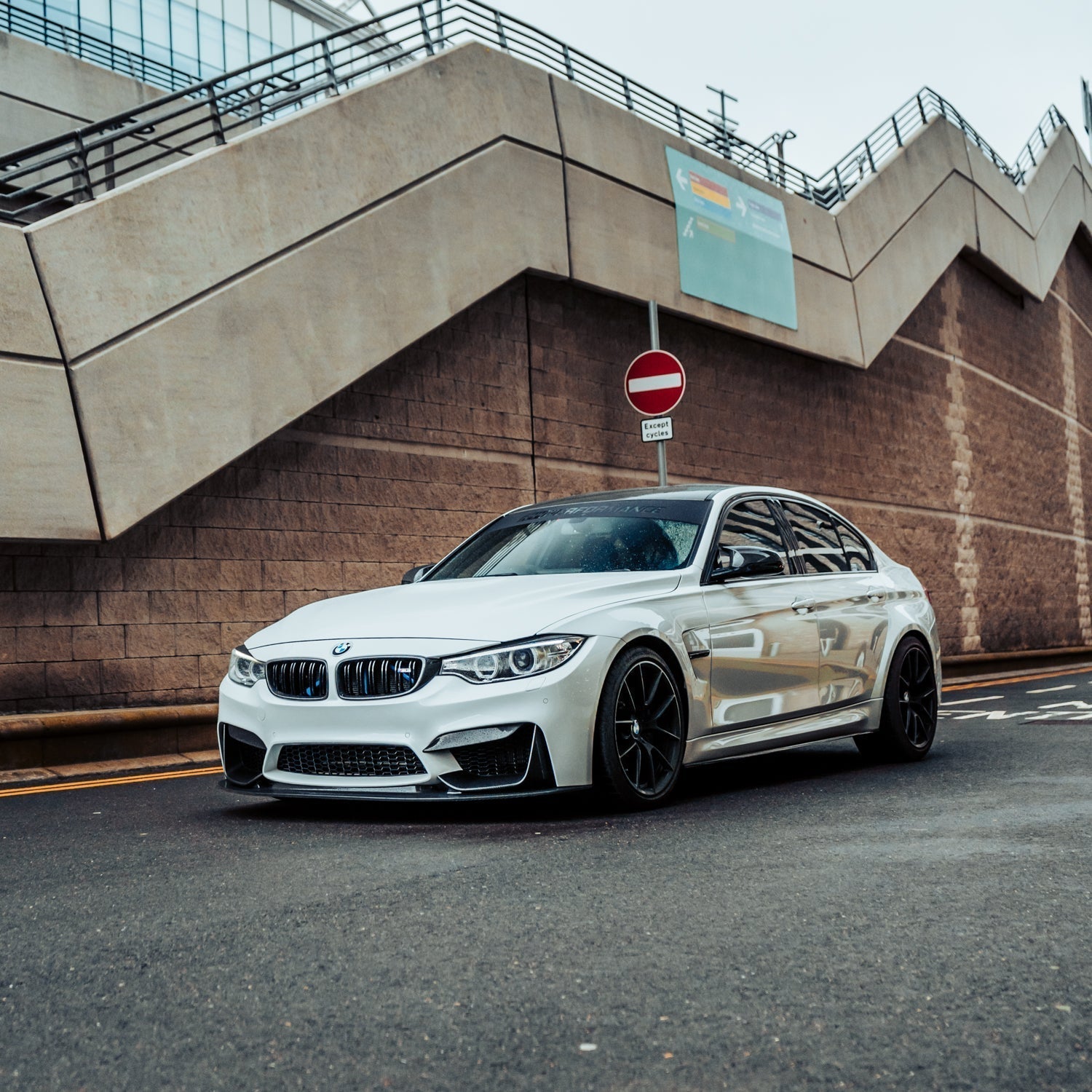 BMW F80 M3 & F82/F83 M4 Pre Preg Carbon Fibre GT Style Front Splitter