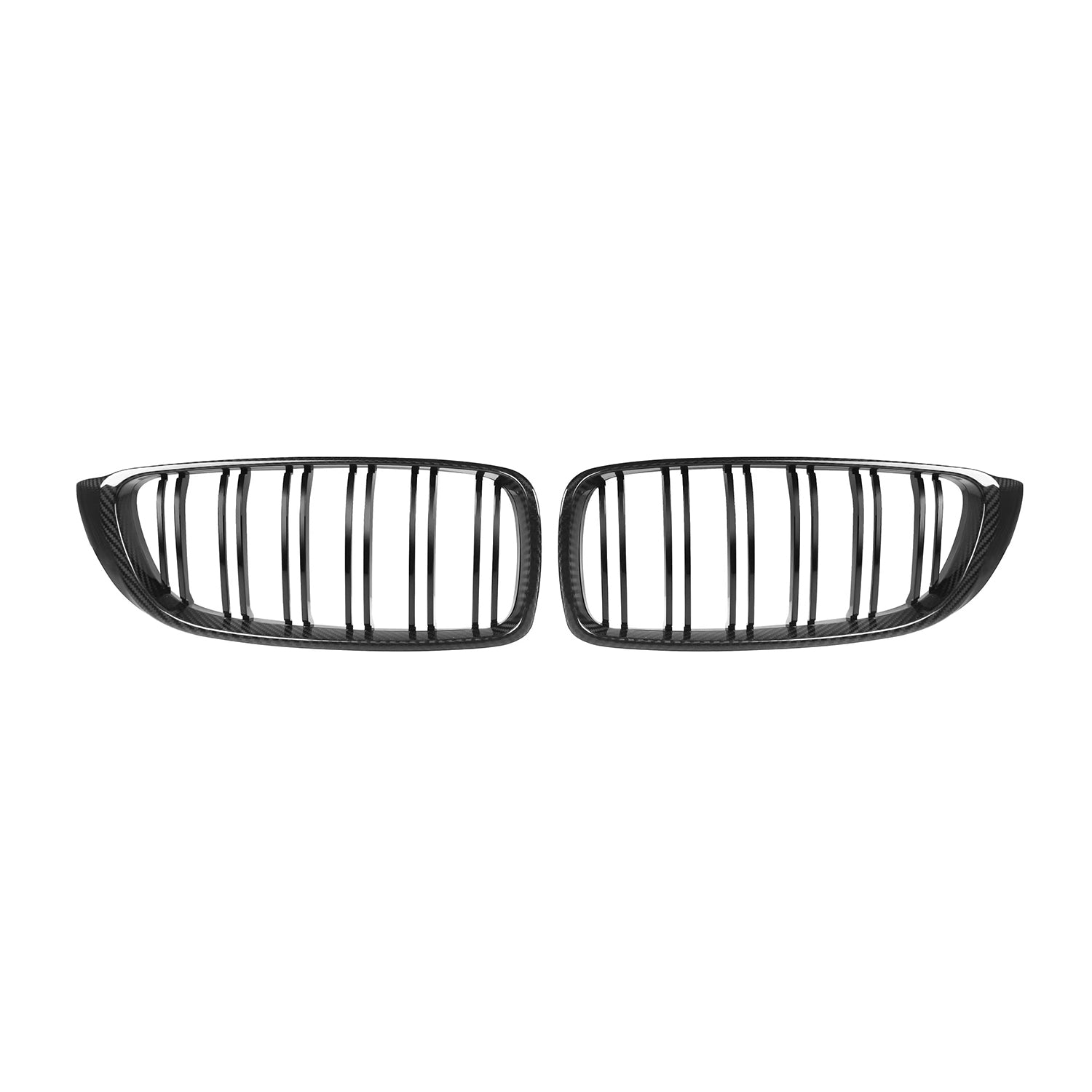 BMW F80 M3 & F82/F83 M4 Pre Preg Carbon Fibre & Gloss Black Premium Front Grilles