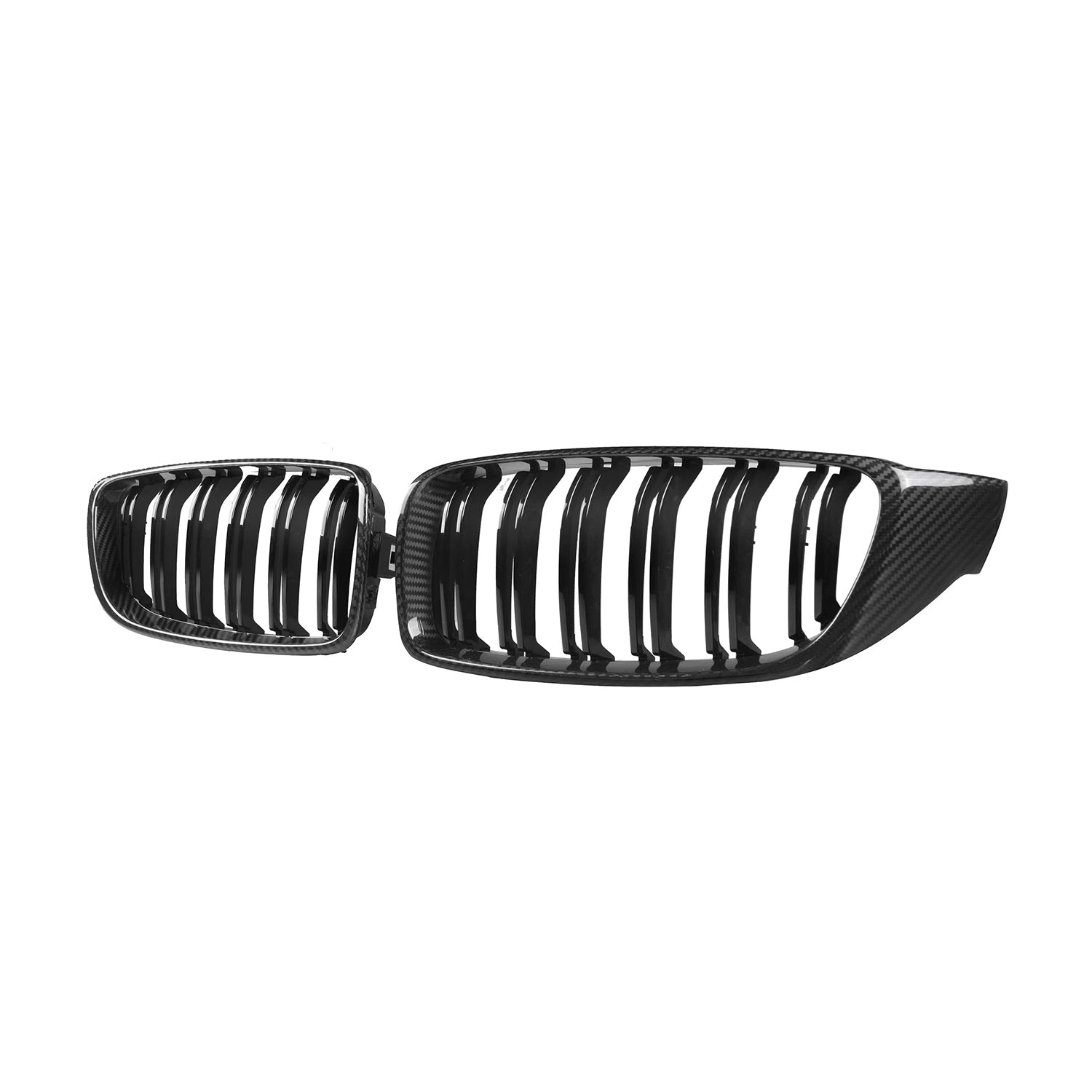 BMW F80 M3 & F82/F83 M4 Pre Preg Carbon Fibre & Gloss Black Premium Front Grilles
