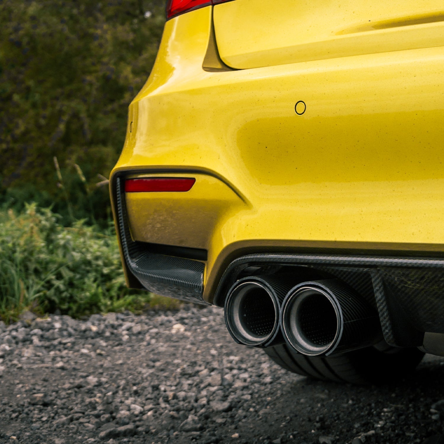 BMW F80 M3 & F82/F83 M4 Pre Preg Carbon Fibre Rear Bumper Inserts