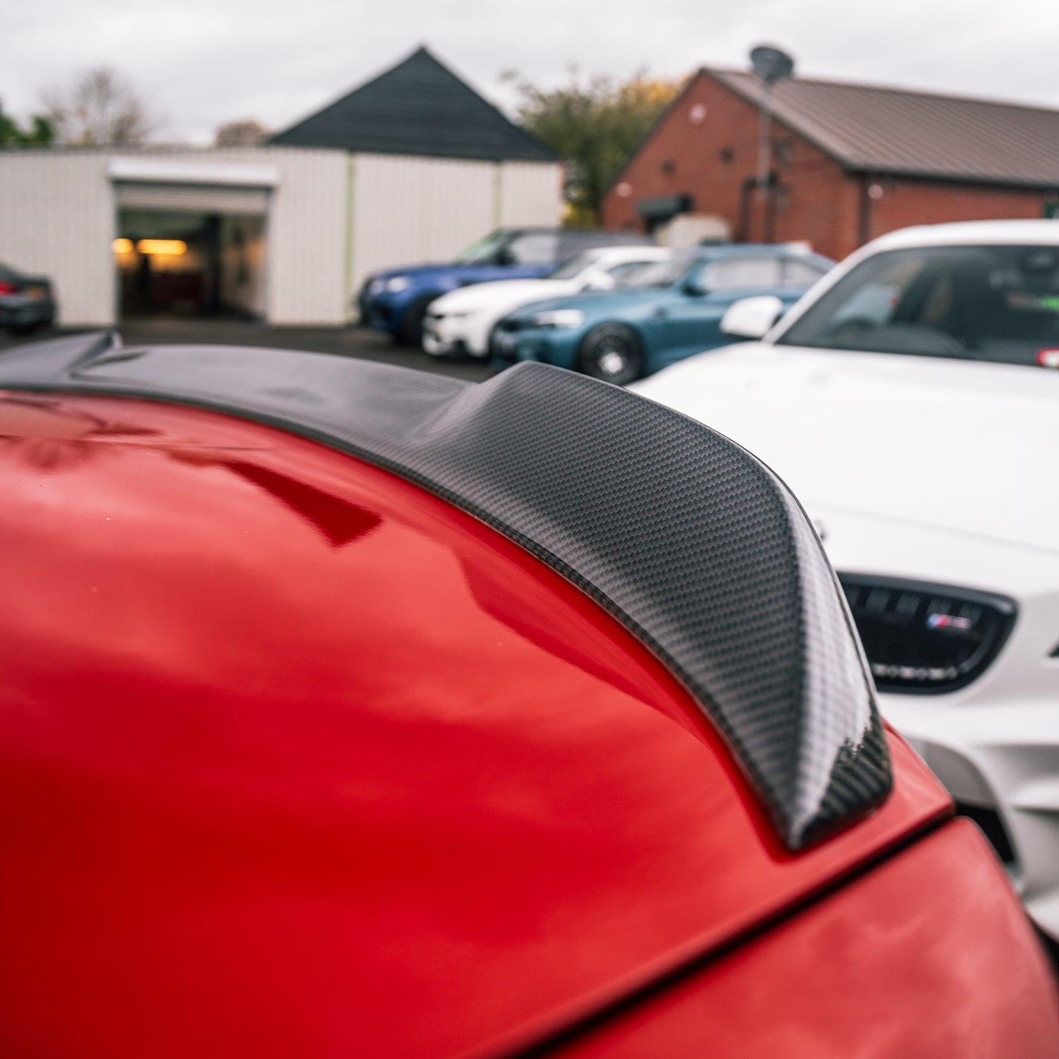 BMW F82 M4 Coupe Pre Preg Carbon Fibre CS Style Rear Spoiler
