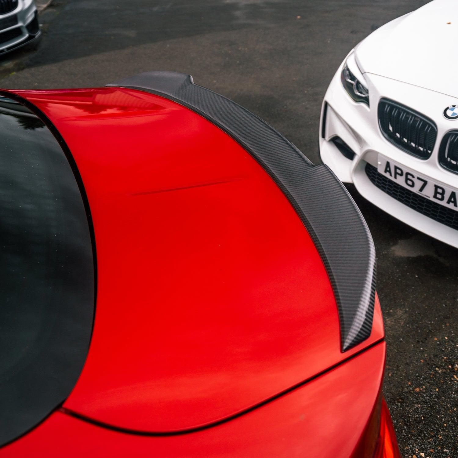 BMW F82 M4 Coupe Pre Preg Carbon Fibre CS Style Rear Spoiler