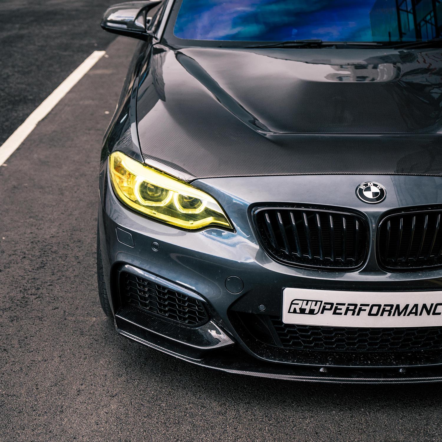 BMW F87 M2 N55 & F22/F23 2 Series Gloss Black Single Slat Front Grilles