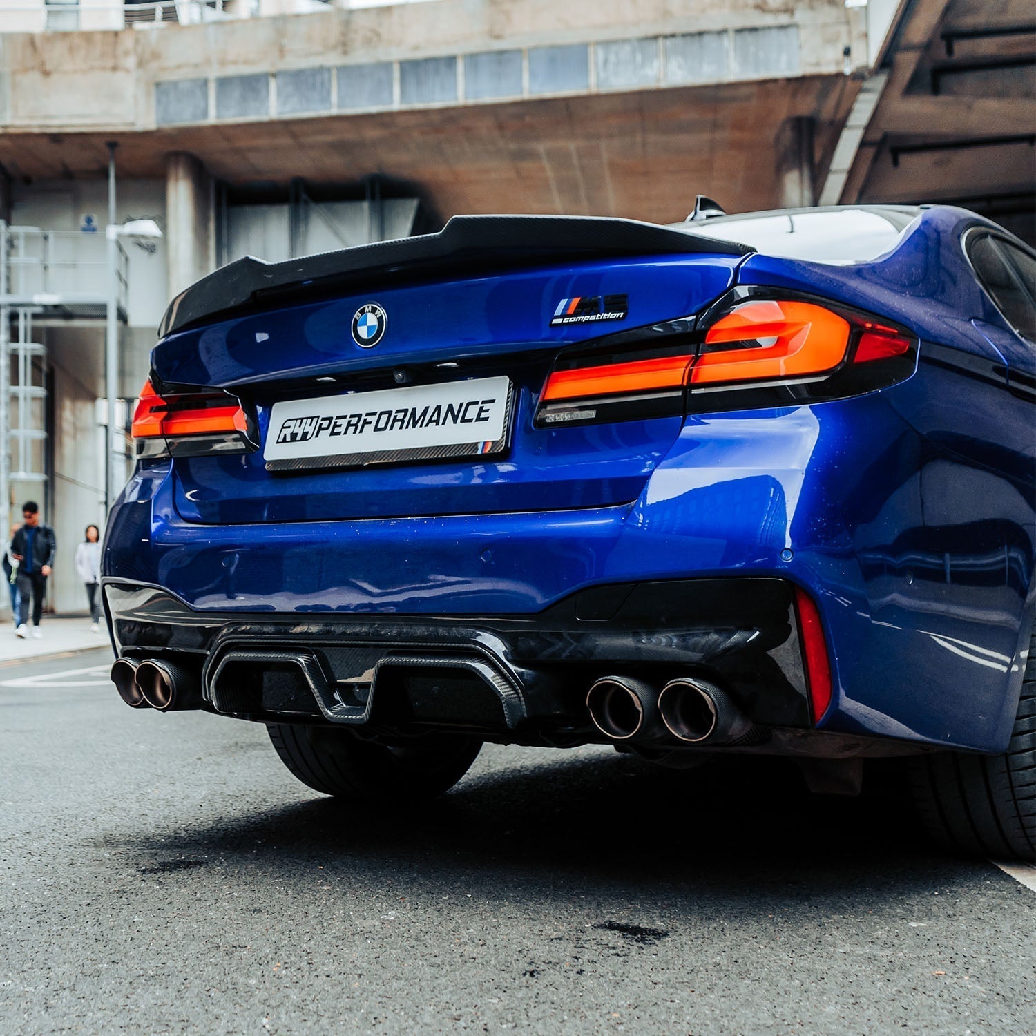 BMW F90 M5 LCI Pre Preg Carbon Fibre CS Style Rear Diffuser