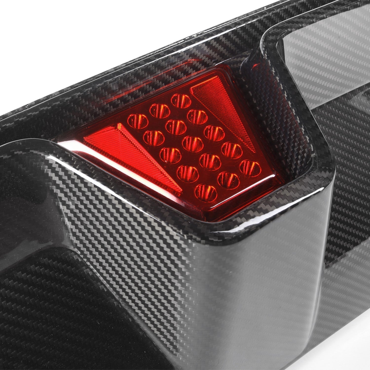 BMW F90 M5 LCI Pre Preg Carbon Fibre CS Style Rear Diffuser With LED