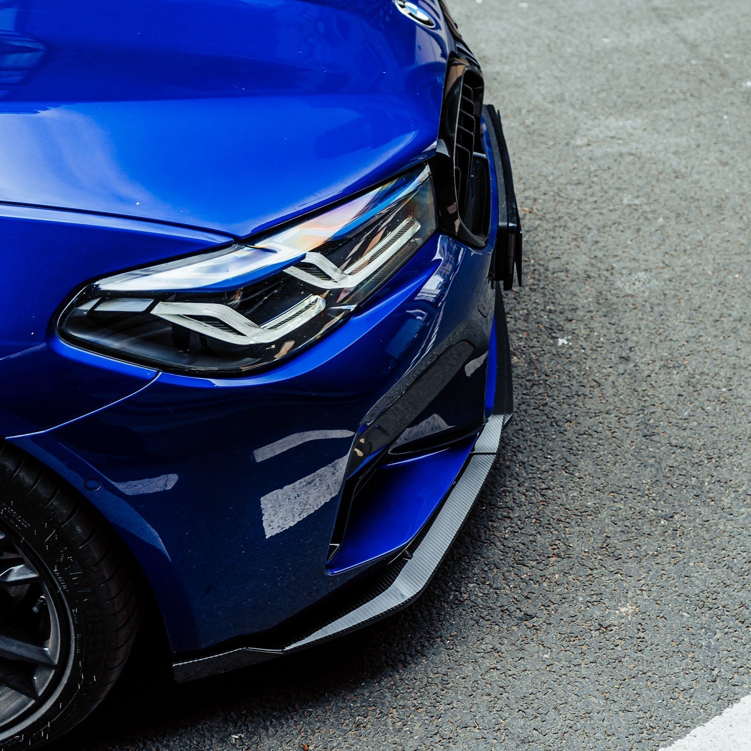 BMW F90 M5 LCI Pre Preg Carbon Fibre Low Line Front Splitter
