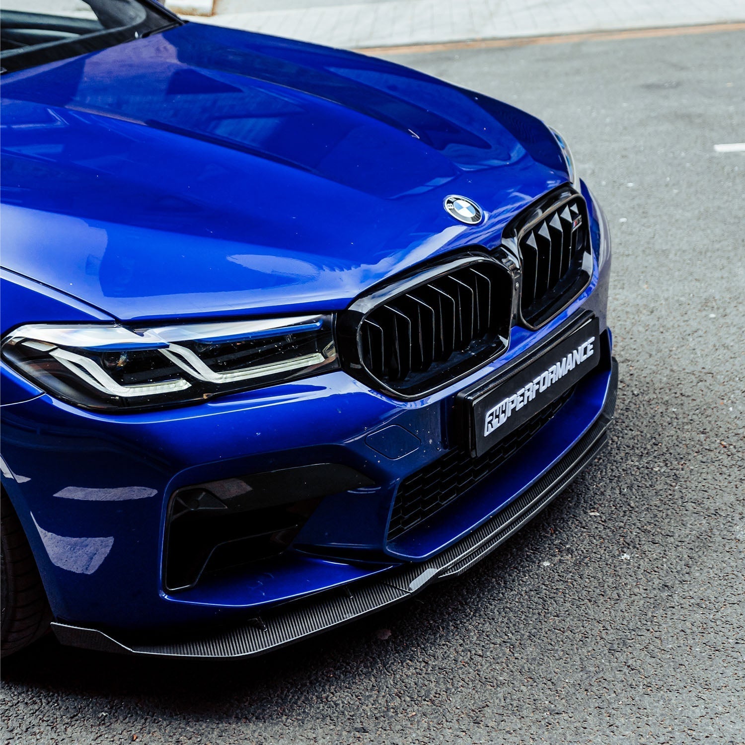 BMW F90 M5 LCI Pre Preg Carbon Fibre Low Line Front Splitter