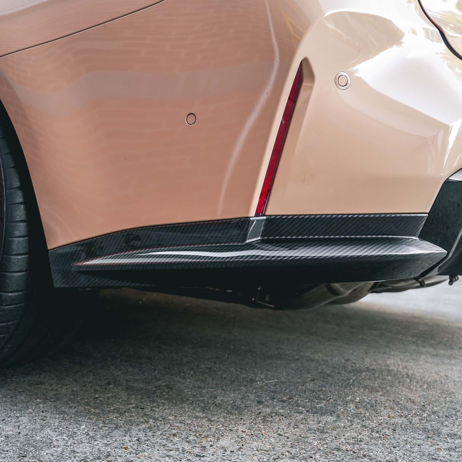 BMW G80 & G81 M3 Pre Preg Carbon Fibre OEM Style Replacement Rear Side Diffusers