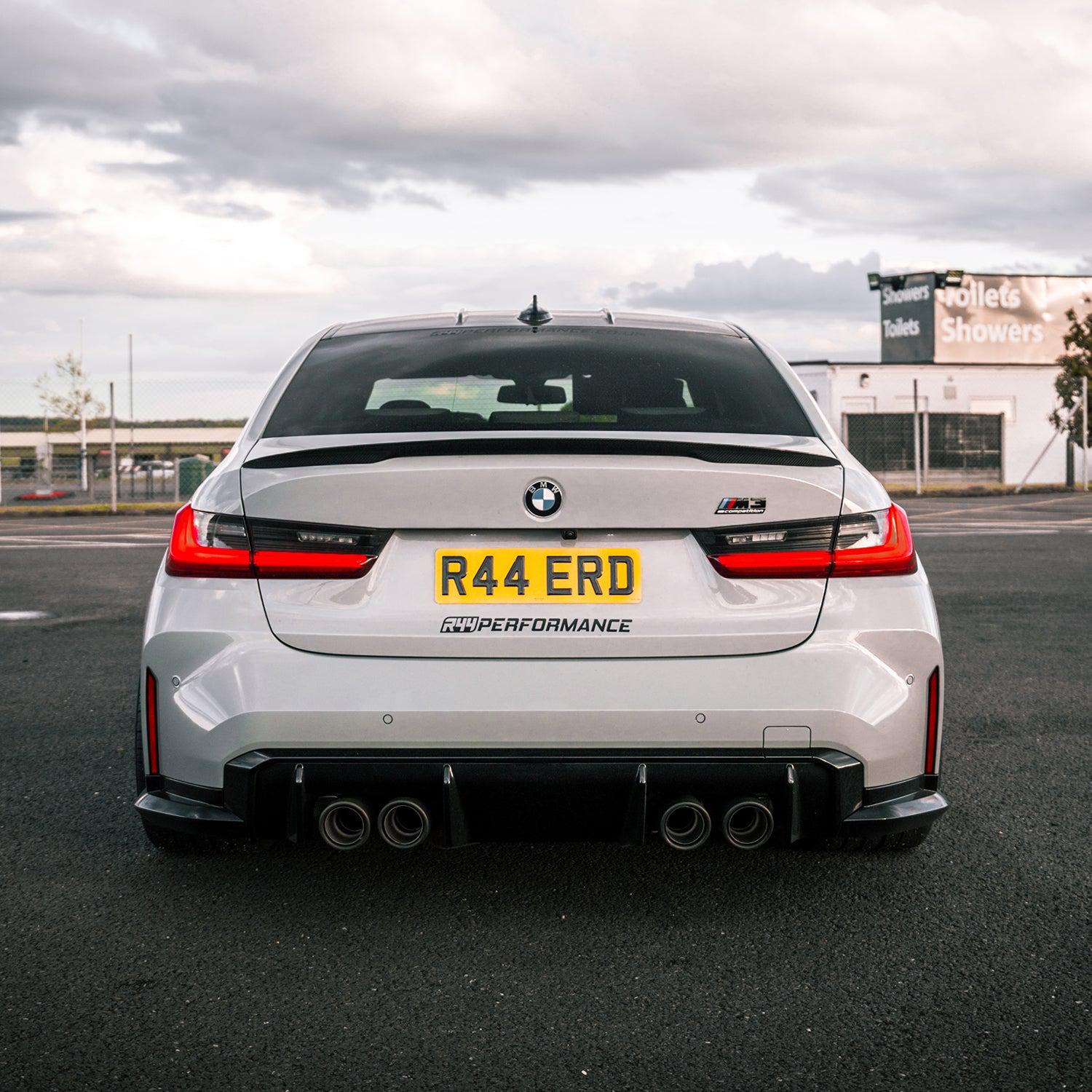 BMW G80 M3 Pre Preg Carbon Fibre Performance Style Rear Spoiler