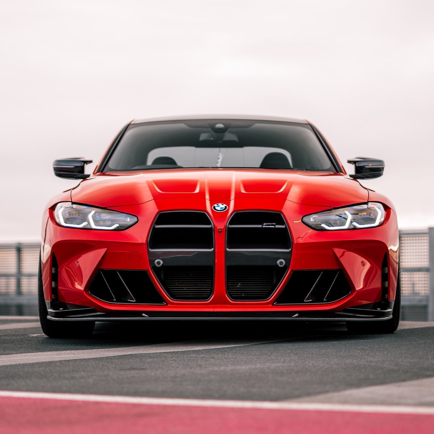 BMW G80/G81 M3 & G82/G83 M4 Pre Preg Carbon Fibre GT Style Front Grille With ACC