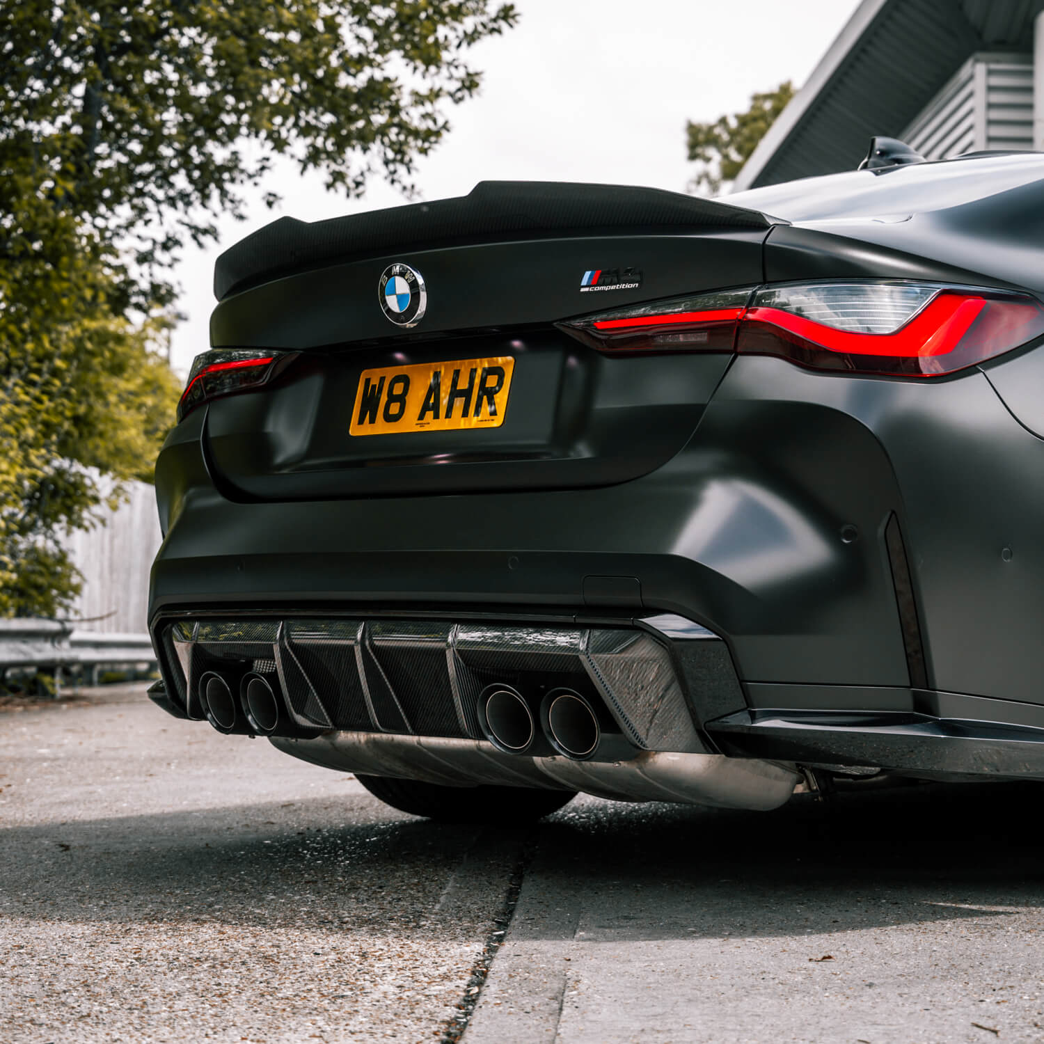 BMW G82 M4 Coupe Pre Preg Carbon Fibre Ducktail Style Rear Spoiler