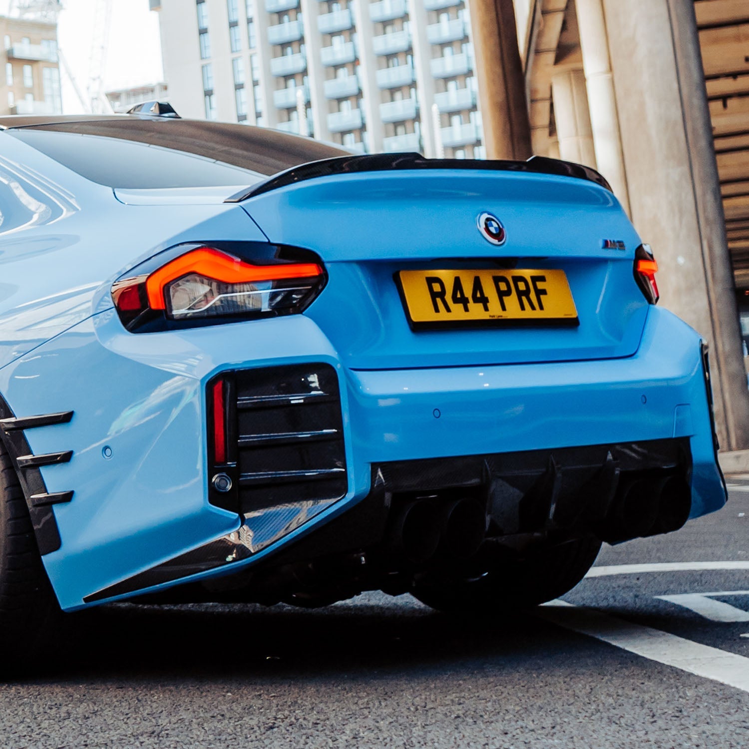 BMW G87 M2 Pre Preg Gloss Carbon Fibre OEM Style Rear Diffuser