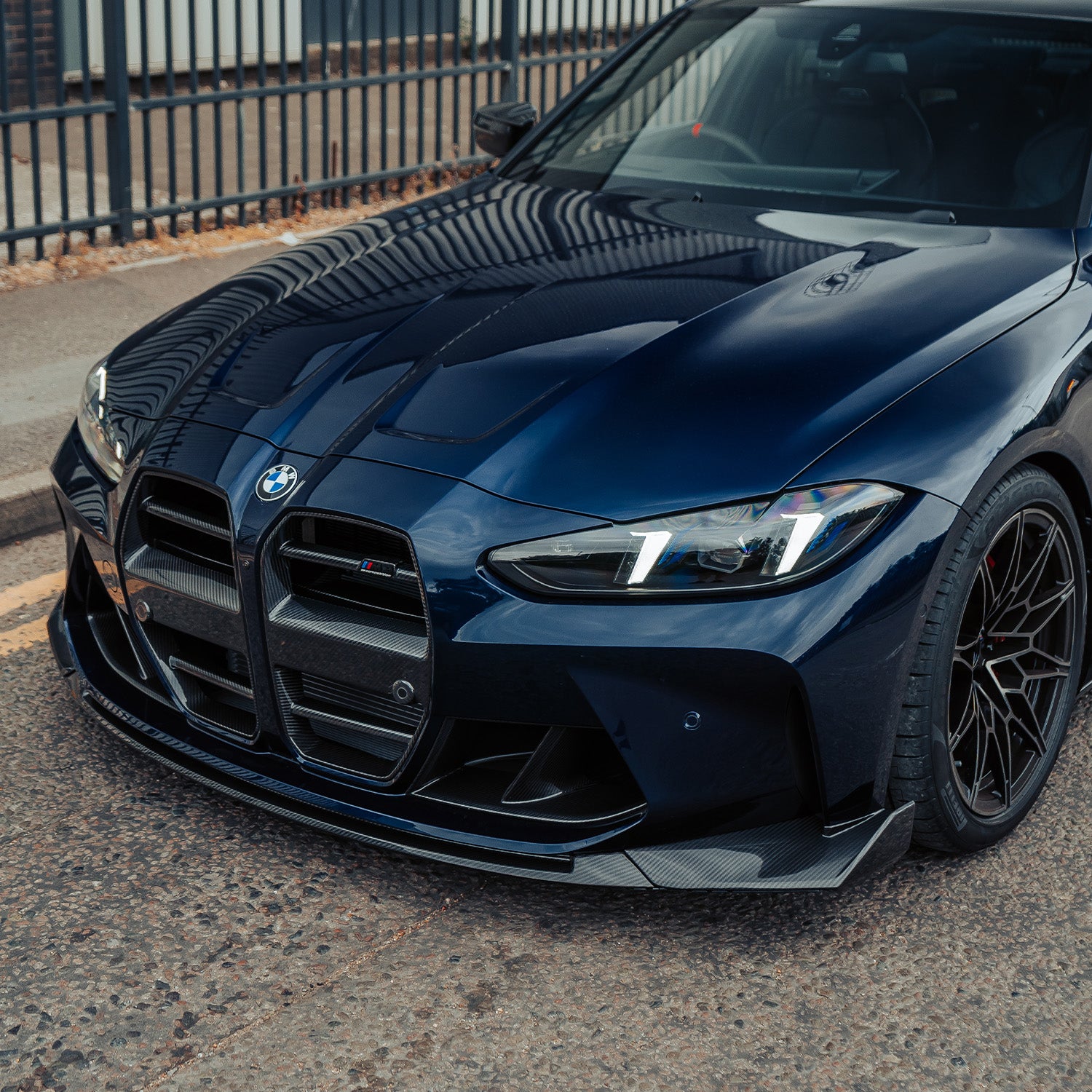 MHC+ BMW G80/G81 M3 & G82/G83 M4 Pre Preg Carbon Fibre CS Style Front Splitter