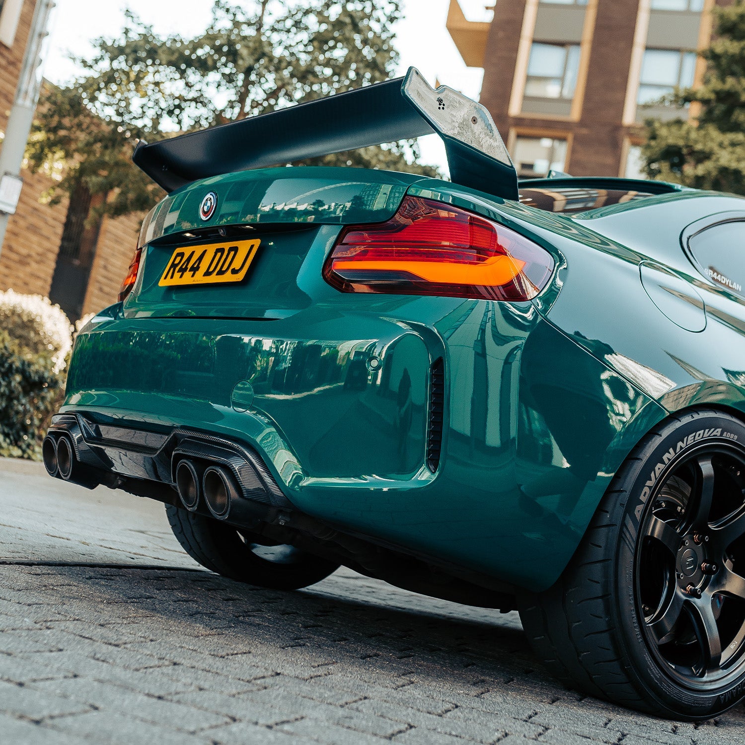 MHC+ BMW F87 M2 & M2 Competition GTX Rear Diffuser In Pre Preg Carbon Fibre