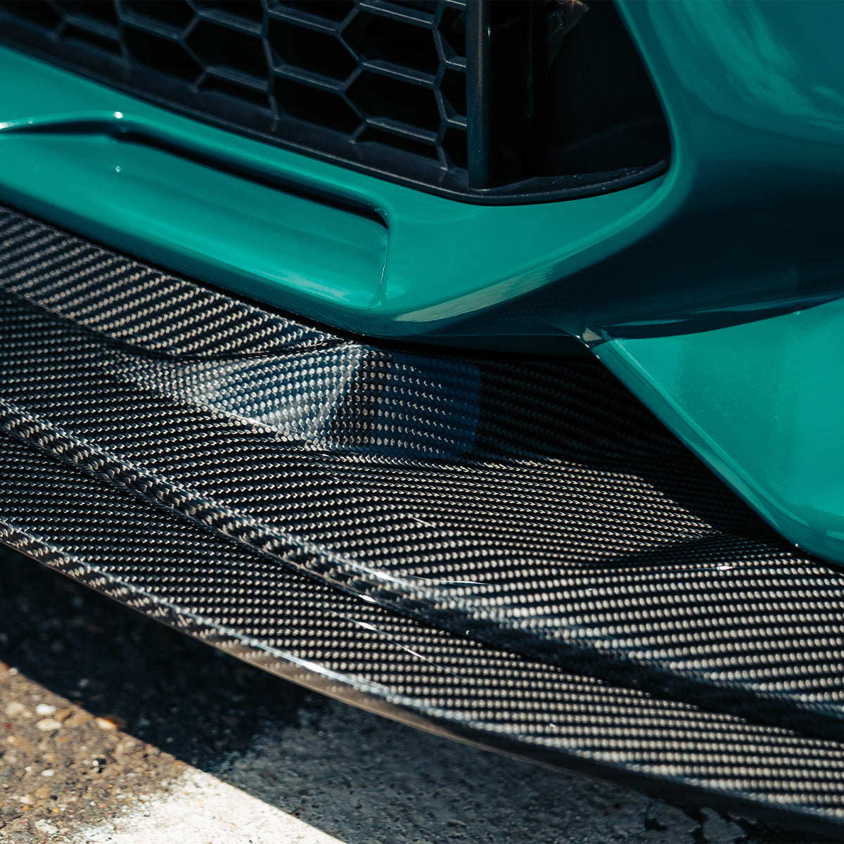 MHC+ BMW F87 M2 & M2 Competition GTX Adjustable Front Aero Add On In Pre Preg Carbon Fibre