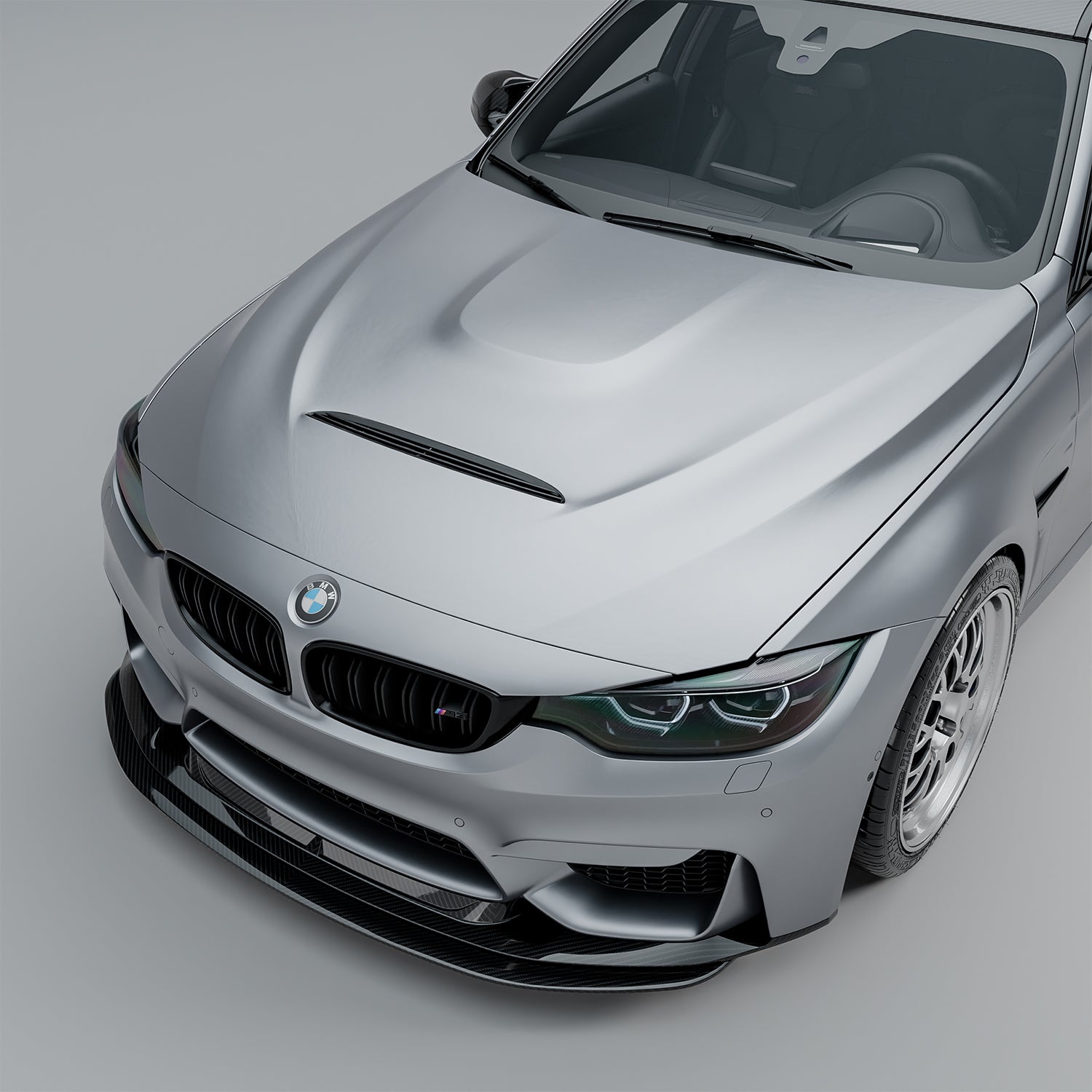 MHC+ BMW F80 M3 & F82/F83 M4 GTX Front Splitter In Pre Preg Carbon Fibre
