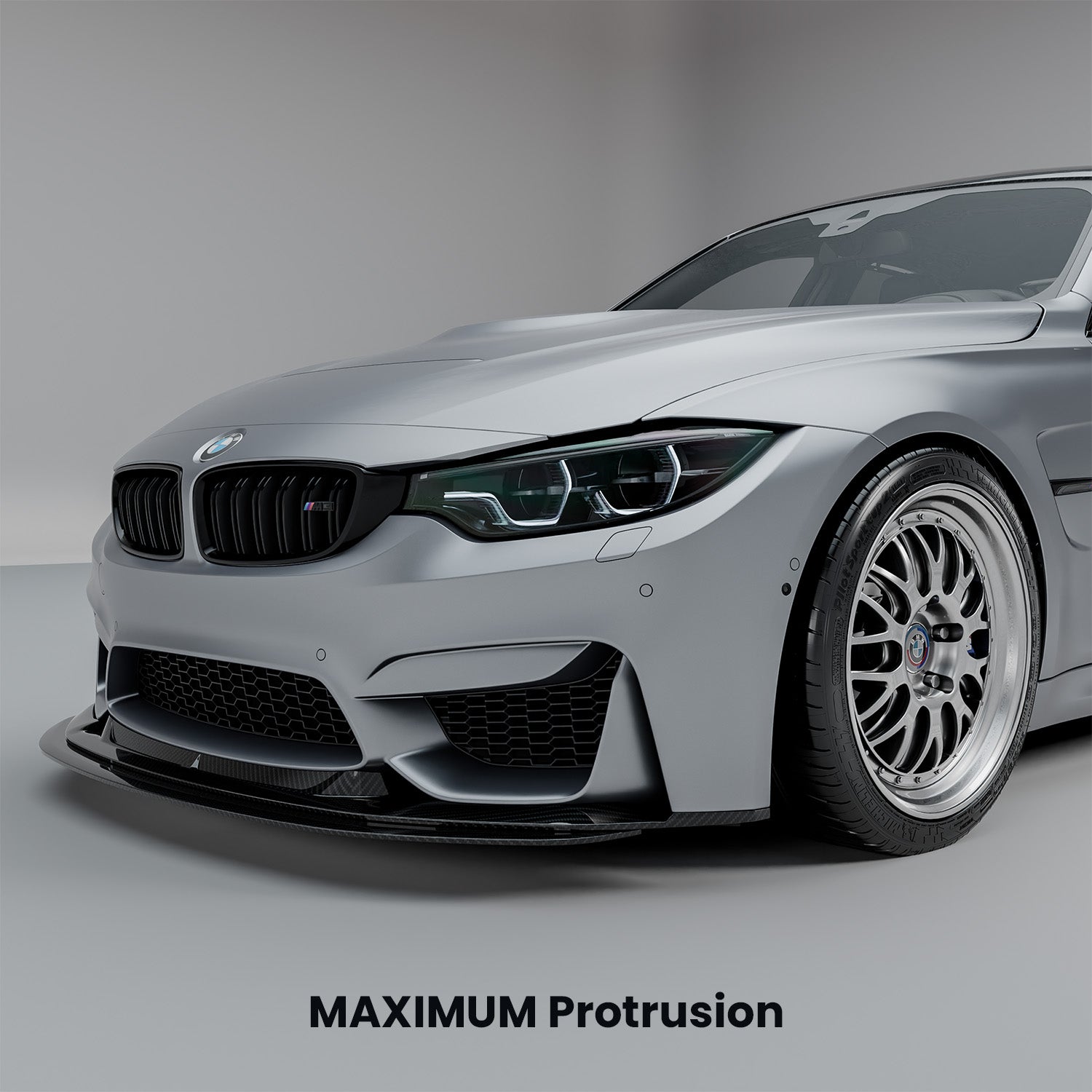 MHC+ BMW F80 M3 & F82/F83 M4 GTX Front Splitter In Pre Preg Carbon Fibre