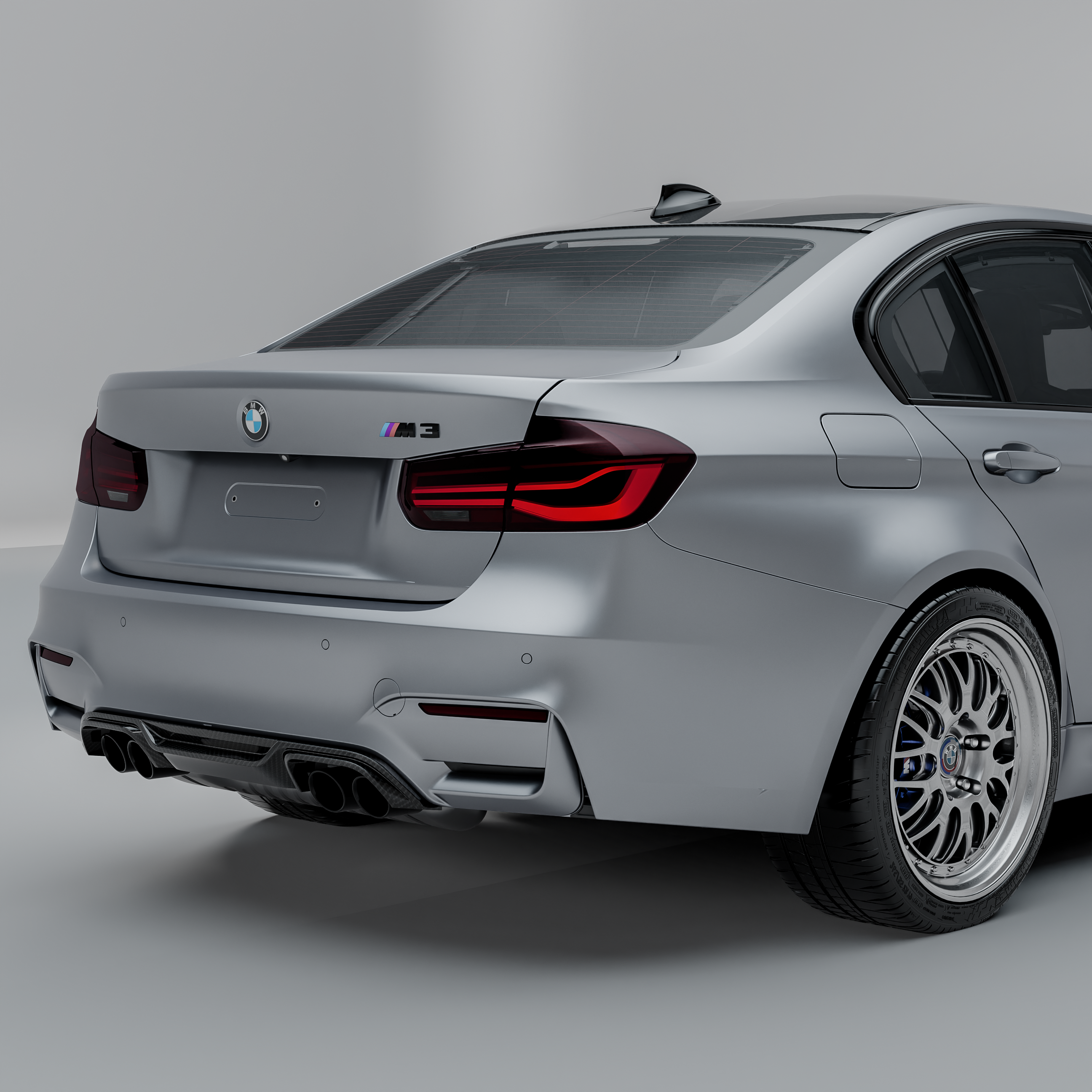 MHC+ BMW F80 M3 & F82/F83 M4 GTX Rear Diffuser In Pre Preg Carbon Fibre