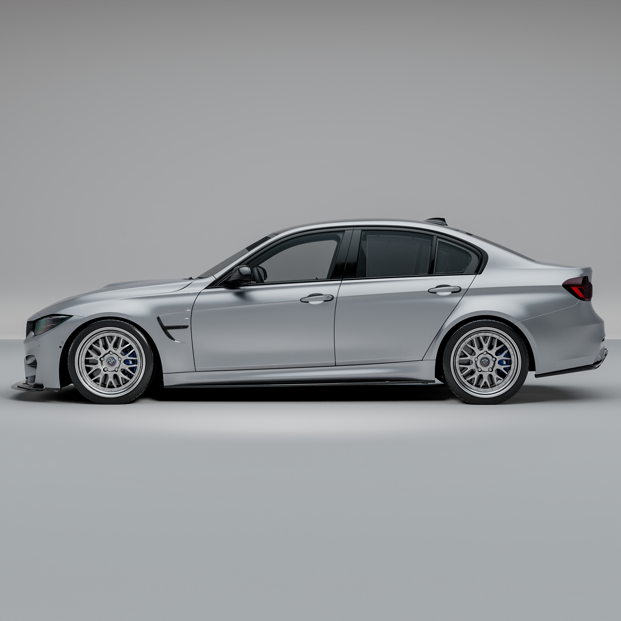 MHC+ BMW F80 M3 & F82/F83 M4 GTX Side Skirts In Pre Preg Carbon Fibre