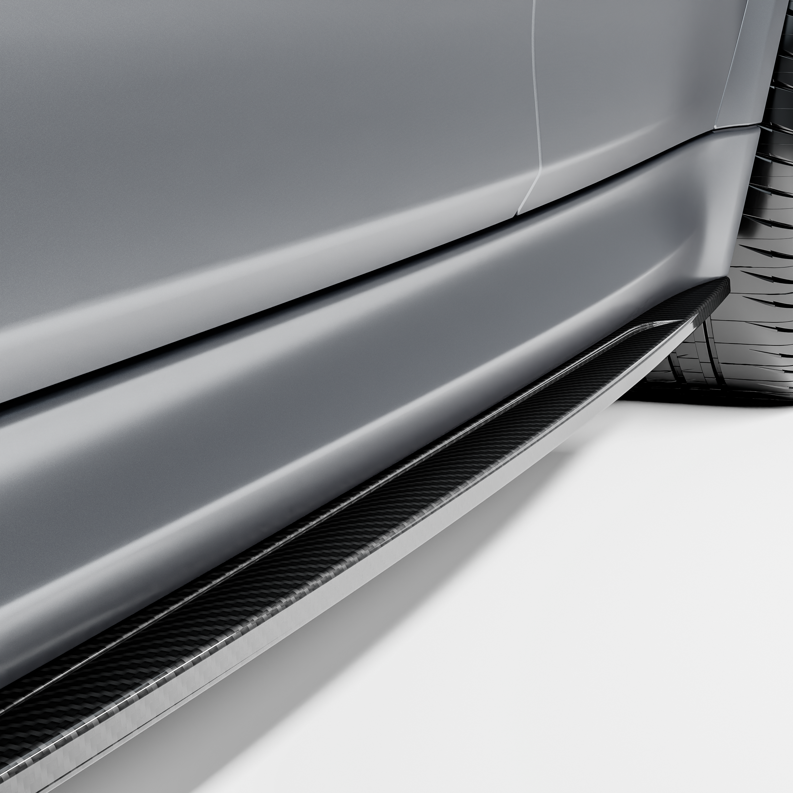 MHC+ BMW F80 M3 & F82/F83 M4 GTX Side Skirts In Pre Preg Carbon Fibre