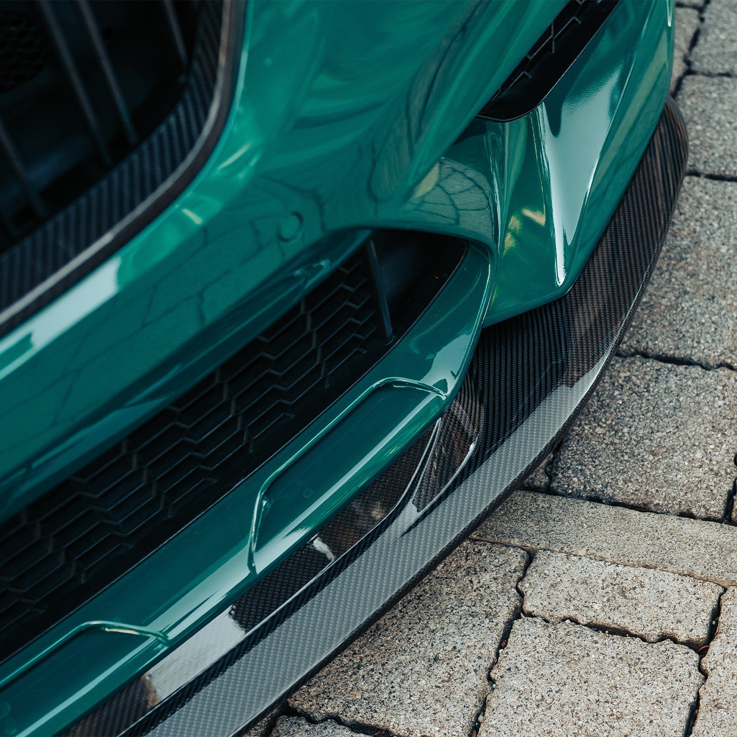 MHC+ BMW F87 M2 Competition S55 GTX Front Splitter In Pre Preg Carbon Fibre