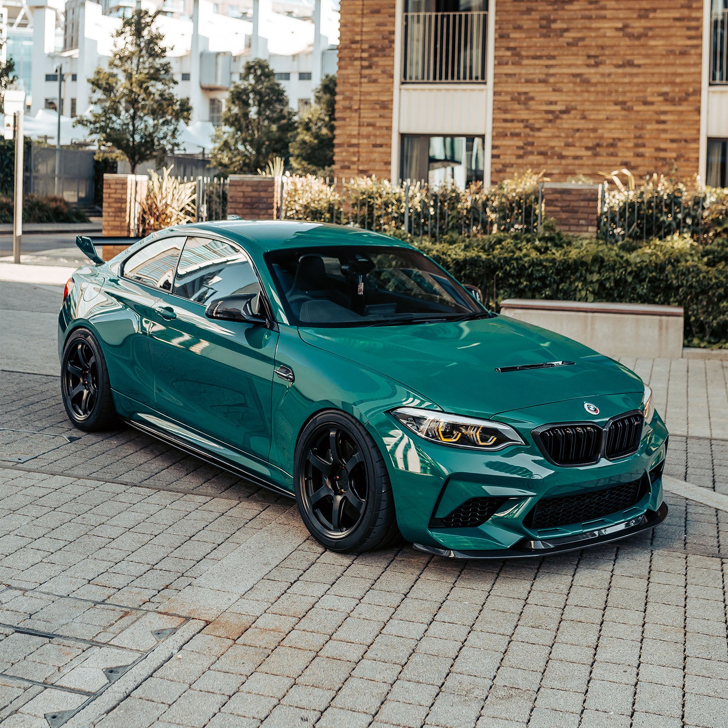 MHC+ BMW F87 M2 Competition S55 GTX Front Splitter In Pre Preg Carbon Fibre