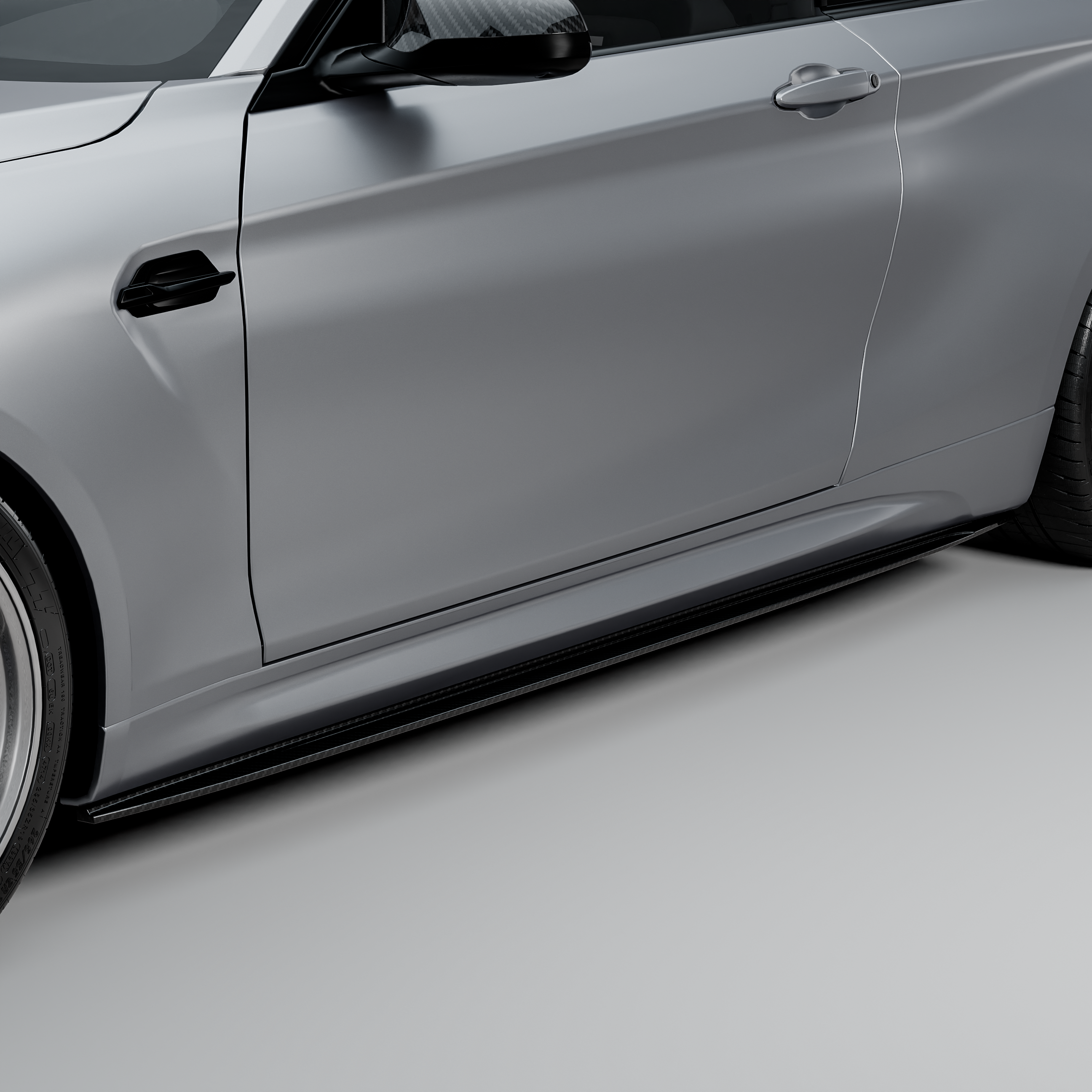 MHC+ BMW F87 M2 GTX Side Skirts In Pre Preg Carbon Fibre
