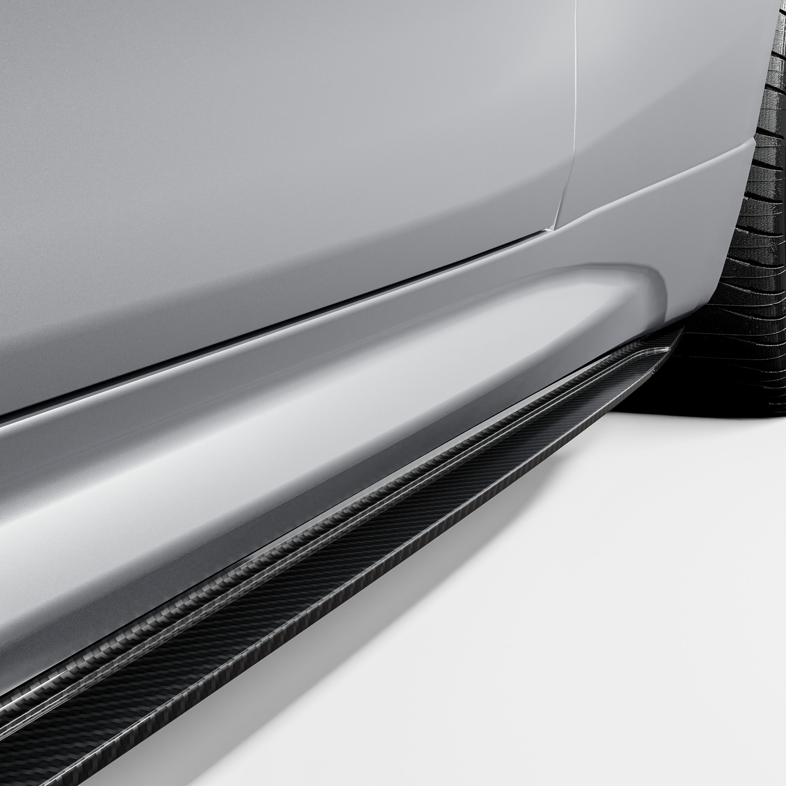 MHC+ BMW F87 M2 GTX Side Skirts In Pre Preg Carbon Fibre