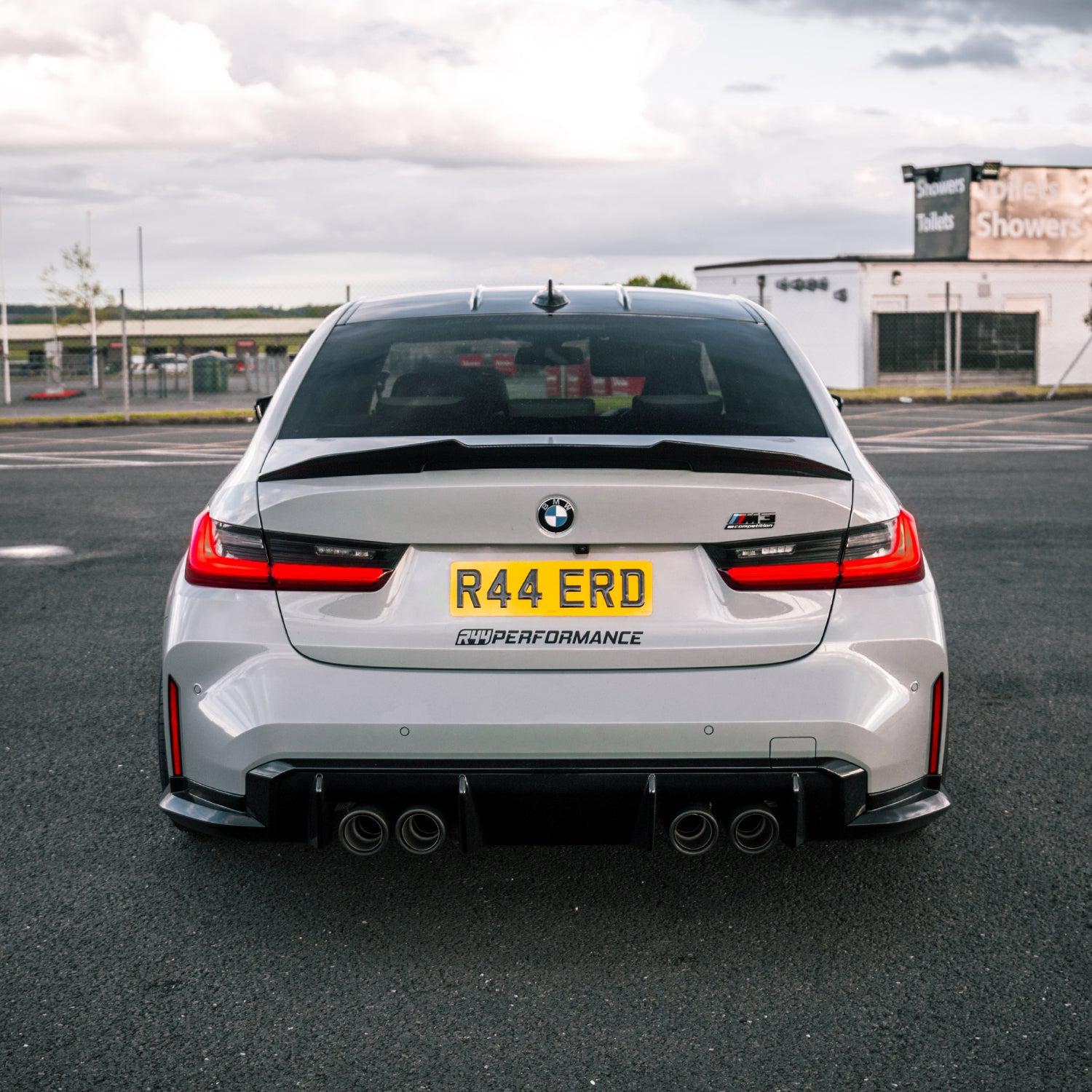 BMW G80 M3 Pre Preg Carbon Fibre Ducktail Style Rear Spoiler