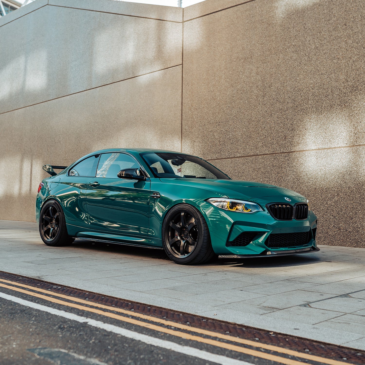 MHC+ BMW F87 M2 Competition S55 GTX Front Splitter In Pre Preg Carbon Fibre